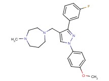 1-{[3-(3-fluorophenyl)-1-(4-methoxyphenyl)-1H-pyrazol-4-yl]methyl}-4-methyl-1,4-diazepane