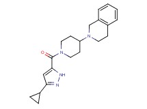 2-{1-[(3-cyclopropyl-1H-pyrazol-5-yl)carbonyl]-4-piperidinyl}-1,2,3,4-tetrahydroisoquinoline