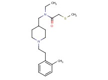 N-ethyl-N-({1-[2-(2-methylphenyl)ethyl]-4-piperidinyl}methyl)-2-(methylthio)acetamide