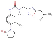 N-[(5-isobutyl-1,2,4-oxadiazol-3-yl)methyl]-N-methyl-N'-[3-methyl-4-(2-oxopyrrolidin-1-yl)phenyl]urea