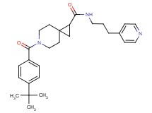 6-(4-tert-butylbenzoyl)-N-[3-(4-pyridinyl)propyl]-6-azaspiro[2.5]octane-1-carboxamide