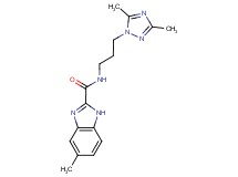 N-[3-(3,5-dimethyl-1H-1,2,4-triazol-1-yl)propyl]-5-methyl-1H-benzimidazole-2-carboxamide
