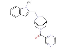 (1R*,5R*)-6-[(1-methyl-1H-indol-2-yl)methyl]-3-(pyrazin-2-ylcarbonyl)-3,6-diazabicyclo[3.2.2]nonane