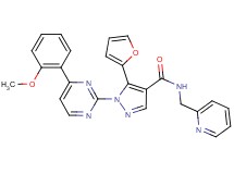5-(2-furyl)-1-[4-(2-methoxyphenyl)-2-pyrimidinyl]-N-(2-pyridinylmethyl)-1H-pyrazole-4-carboxamide