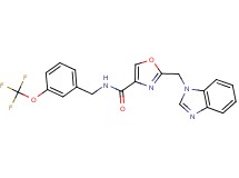 2-(1H-benzimidazol-1-ylmethyl)-N-[3-(trifluoromethoxy)benzyl]-1,3-oxazole-4-carboxamide