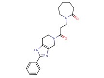1-[3-oxo-3-(2-phenyl-1,4,6,7-tetrahydro-5H-imidazo[4,5-c]pyridin-5-yl)propyl]azepan-2-one