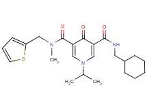 N'-(cyclohexylmethyl)-1-isopropyl-N-methyl-4-oxo-N-(2-thienylmethyl)-1,4-dihydro-3,5-pyridinedicarboxamide