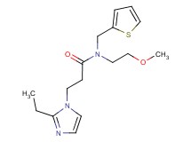3-(2-ethyl-1H-imidazol-1-yl)-N-(2-methoxyethyl)-N-(2-thienylmethyl)propanamide