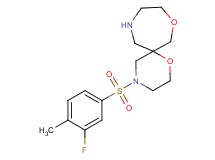 4-[(3-fluoro-4-methylphenyl)sulfonyl]-1,8-dioxa-4,11-diazaspiro[5.6]dodecane