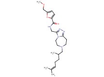 N-{[7-(2,6-dimethyl-5-hepten-1-yl)-6,7,8,9-tetrahydro-5H-[1,2,4]triazolo[4,3-d][1,4]diazepin-3-yl]methyl}-5-(methoxymethyl)-2-furamide