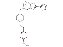 ({1-[2-(4-methoxyphenyl)ethyl]-4-piperidinyl}methyl)methyl{[5-methyl-2-(2-thienyl)-1,3-oxazol-4-yl]methyl}amine