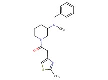 N-benzyl-N-methyl-1-[(2-methyl-1,3-thiazol-4-yl)acetyl]-3-piperidinamine