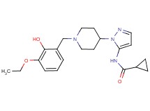 N-{1-[1-(3-ethoxy-2-hydroxybenzyl)-4-piperidinyl]-1H-pyrazol-5-yl}cyclopropanecarboxamide