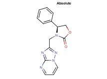 (4S)-4-phenyl-3-([1,2,4]triazolo[1,5-a]pyrimidin-2-ylmethyl)-1,3-oxazolidin-2-one