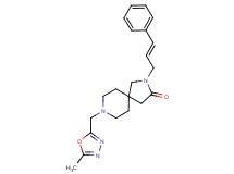 8-[(5-methyl-1,3,4-oxadiazol-2-yl)methyl]-2-[(2E)-3-phenyl-2-propen-1-yl]-2,8-diazaspiro[4.5]decan-3-one