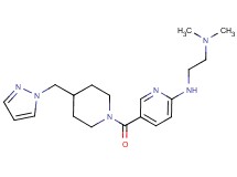 N,N-dimethyl-N'-(5-{[4-(1H-pyrazol-1-ylmethyl)piperidin-1-yl]carbonyl}pyridin-2-yl)ethane-1,2-diamine