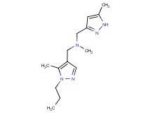 N-methyl-1-(5-methyl-1-propyl-1H-pyrazol-4-yl)-N-[(5-methyl-1H-pyrazol-3-yl)methyl]methanamine