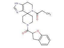 1'-(2,3-dihydro-1-benzofuran-2-ylcarbonyl)-5-propionyl-1,5,6,7-tetrahydrospiro[imidazo[4,5-c]pyridine-4,4'-piperidine]