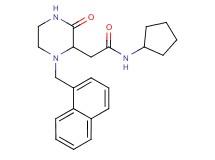 N-cyclopentyl-2-[1-(1-naphthylmethyl)-3-oxo-2-piperazinyl]acetamide