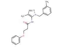 N-[4-methyl-1-(3-methylbenzyl)-1H-pyrazol-5-yl]-3-phenoxypropanamide