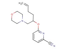 6-{[1-(morpholin-4-ylmethyl)pent-4-en-1-yl]oxy}pyridine-2-carbonitrile