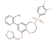 4-[(3,4-difluorophenyl)sulfonyl]-7-(2-methylphenyl)-9-(tetrahydro-3-furanylmethoxy)-2,3,4,5-tetrahydro-1,4-benzoxazepine