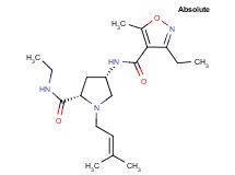 (4S)-N-ethyl-4-{[(3-ethyl-5-methylisoxazol-4-yl)carbonyl]amino}-1-(3-methylbut-2-en-1-yl)-L-prolinamide