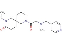 2-ethyl-8-[N-methyl-N-(4-pyridinylmethyl)glycyl]-2,8-diazaspiro[5.5]undecan-3-one