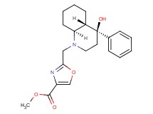 methyl 2-{[(4S*,4aS*,8aS*)-4-hydroxy-4-phenyloctahydro-1(2H)-quinolinyl]methyl}-1,3-oxazole-4-carboxylate
