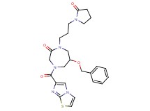 6-(benzyloxy)-4-(imidazo[2,1-b][1,3]thiazol-6-ylcarbonyl)-1-[3-(2-oxo-1-pyrrolidinyl)propyl]-1,4-diazepan-2-one