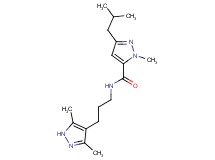 N-[3-(3,5-dimethyl-1H-pyrazol-4-yl)propyl]-3-isobutyl-1-methyl-1H-pyrazole-5-carboxamide