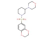 4-[1-(2,3-dihydro-1,4-benzodioxin-6-ylsulfonyl)-3-piperidinyl]morpholine