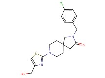 2-(4-chlorobenzyl)-8-[4-(hydroxymethyl)-1,3-thiazol-2-yl]-2,8-diazaspiro[4.5]decan-3-one