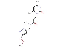3-(4,6-dimethyl-2-oxopyrimidin-1(2H)-yl)-N-{[5-(methoxymethyl)-1H-pyrazol-3-yl]methyl}-N-methylpropanamide
