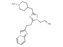 2-(2-{3-[(1-methylpiperidin-4-yl)methyl]-1-propyl-1H-1,2,4-triazol-5-yl}ethyl)imidazo[1,2-a]pyridine