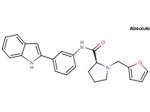 1-(2-furylmethyl)-N-[3-(1H-indol-2-yl)phenyl]-L-prolinamide
