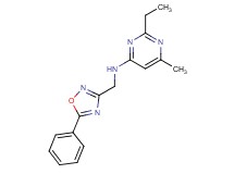 2-ethyl-6-methyl-N-[(5-phenyl-1,2,4-oxadiazol-3-yl)methyl]pyrimidin-4-amine