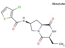 3-chloro-N-[(3S,7S,8aS)-3-ethyl-1,4-dioxooctahydropyrrolo[1,2-a]pyrazin-7-yl]-2-thiophenecarboxamide