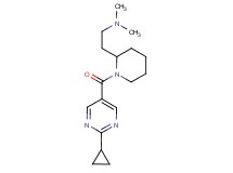 (2-{1-[(2-cyclopropyl-5-pyrimidinyl)carbonyl]-2-piperidinyl}ethyl)dimethylamine