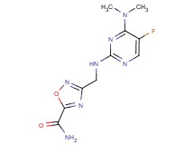 3-({[4-(dimethylamino)-5-fluoropyrimidin-2-yl]amino}methyl)-1,2,4-oxadiazole-5-carboxamide