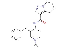 N-[(3S*,4R*)-3-benzyl-1-methylpiperidin-4-yl]-4,5,6,7-tetrahydropyrazolo[1,5-a]pyridine-3-carboxamide