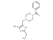 1-benzoyl-4-[(2-ethyl-4-methyl-1H-imidazol-5-yl)methyl]piperazine