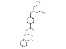 4-[(dipropylamino)methyl]-N-[1-methyl-2-(3-methylpyridin-2-yl)ethyl]benzamide