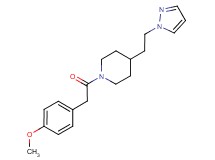 1-[(4-methoxyphenyl)acetyl]-4-[2-(1H-pyrazol-1-yl)ethyl]piperidine