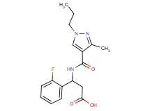 3-(2-fluorophenyl)-3-{[(3-methyl-1-propyl-1H-pyrazol-4-yl)carbonyl]amino}propanoic acid