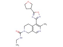 N-ethyl-6-methyl-5-[5-(tetrahydro-3-furanyl)-1,2,4-oxadiazol-3-yl]-3,4-dihydro-2,7-naphthyridine-2(1H)-carboxamide