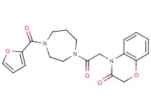 4-{2-[4-(2-furoyl)-1,4-diazepan-1-yl]-2-oxoethyl}-2H-1,4-benzoxazin-3(4H)-one