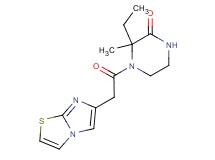 3-ethyl-4-(imidazo[2,1-b][1,3]thiazol-6-ylacetyl)-3-methylpiperazin-2-one