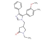 1-ethyl-4-{[5-(3-methoxy-4-methylphenyl)-4-phenyl-1H-imidazol-1-yl]methyl}pyrrolidin-2-one