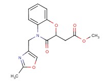 methyl {4-[(2-methyl-1,3-oxazol-4-yl)methyl]-3-oxo-3,4-dihydro-2H-1,4-benzoxazin-2-yl}acetate